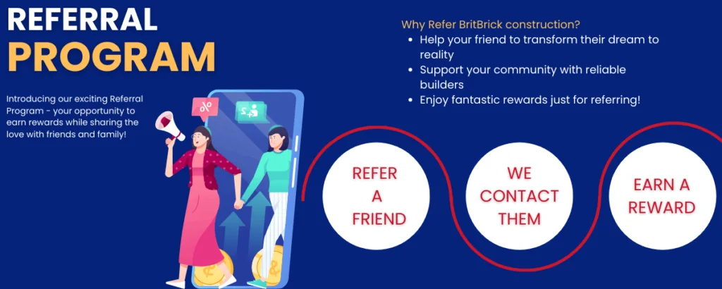 explaining BritBrick Construction's referral programme